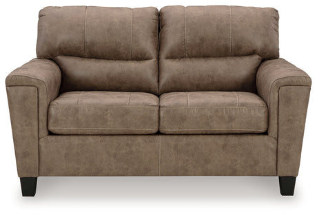 Navi Fossil Loveseat from Ashley - Luna Furniture