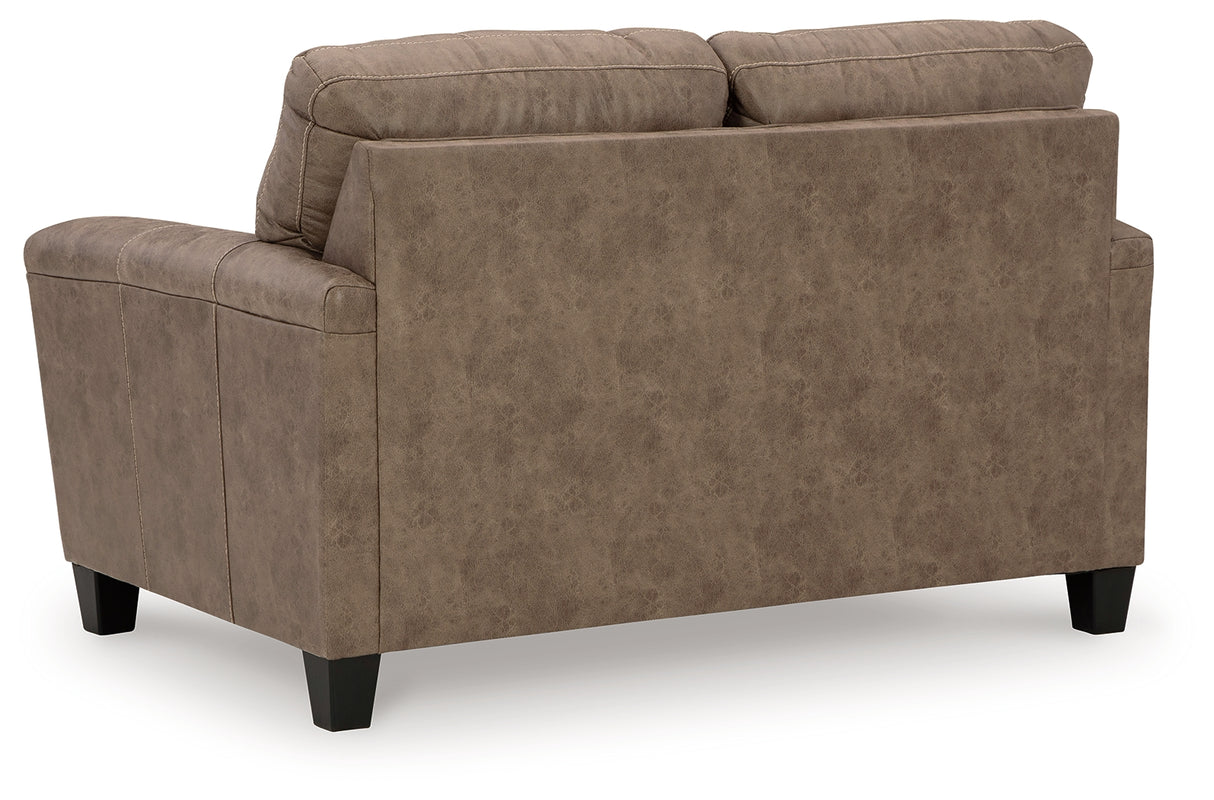 Navi Fossil Loveseat from Ashley - Luna Furniture
