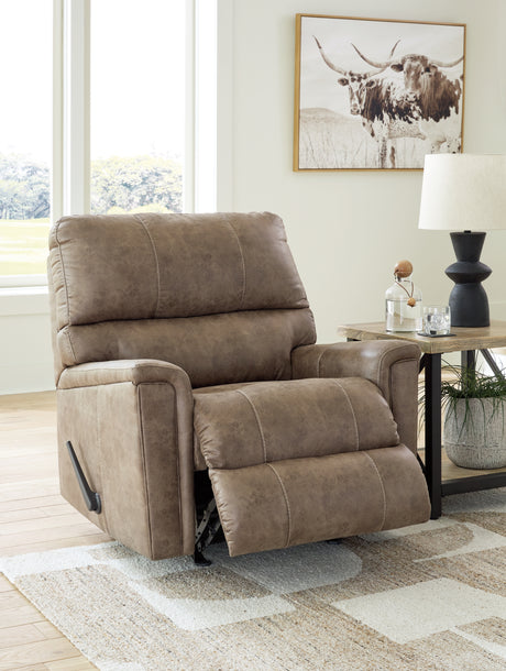 Navi Fossil Recliner from Ashley - Luna Furniture