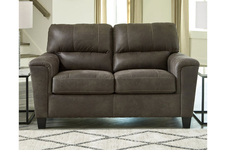 Navi Smoke Loveseat from Ashley - Luna Furniture