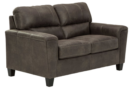 Navi Smoke Loveseat from Ashley - Luna Furniture