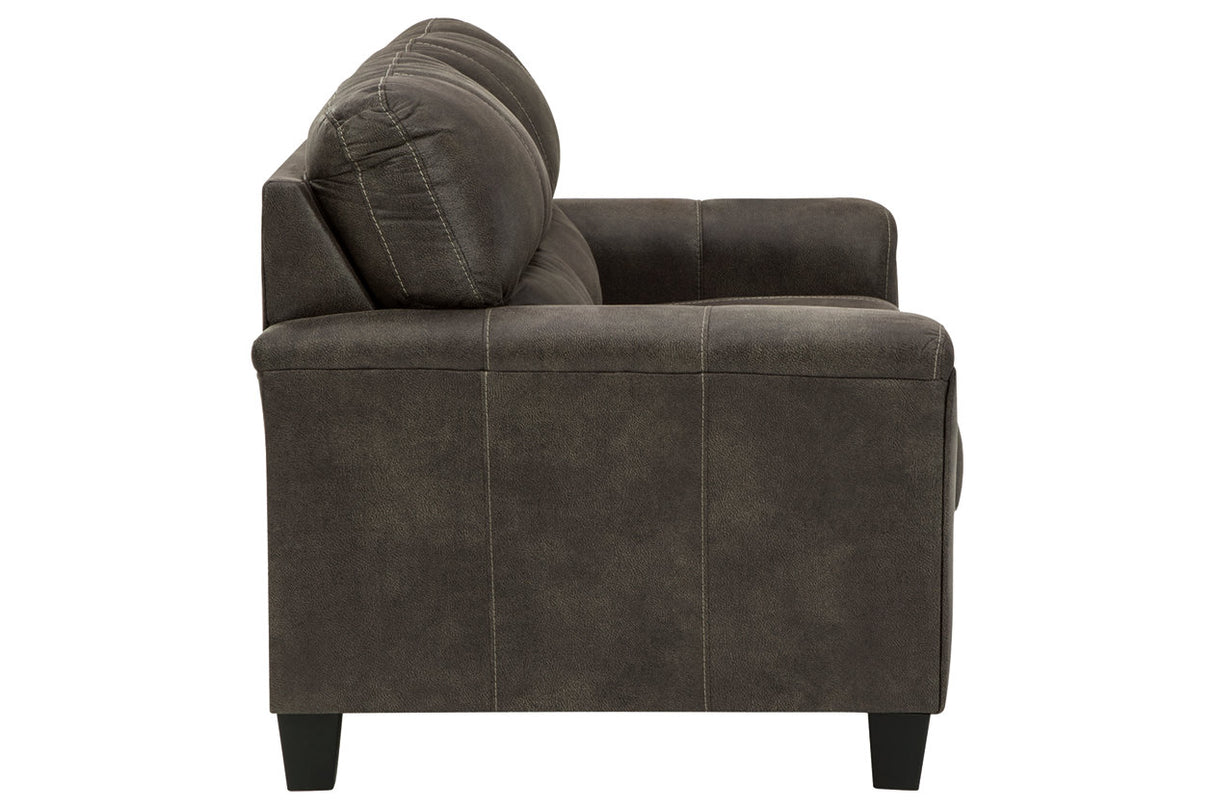 Navi Smoke Loveseat from Ashley Furniture - Luna Furniture