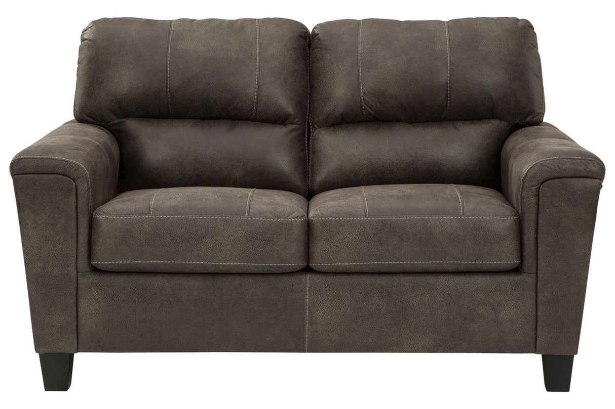 Navi Smoke Loveseat from Ashley Furniture - Luna Furniture