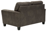 Navi Smoke Loveseat from Ashley Furniture - Luna Furniture