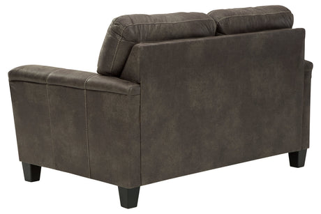 Navi Smoke Loveseat from Ashley - Luna Furniture