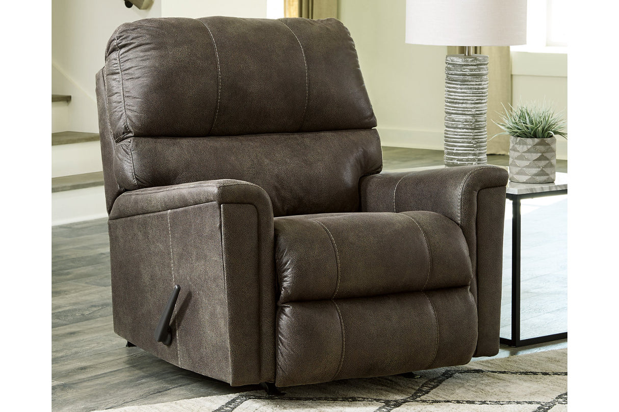 Navi Smoke Recliner from Ashley Furniture - Luna Furniture