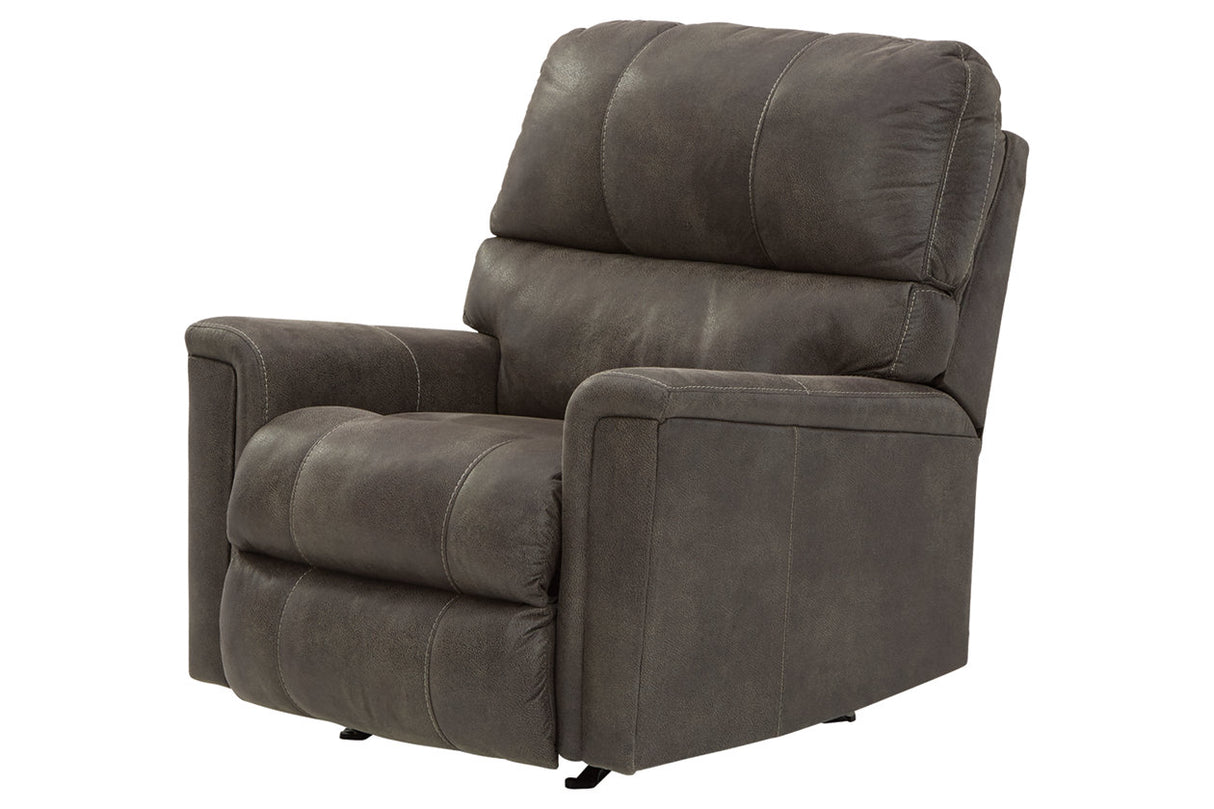 Navi Smoke Recliner from Ashley Furniture - Luna Furniture