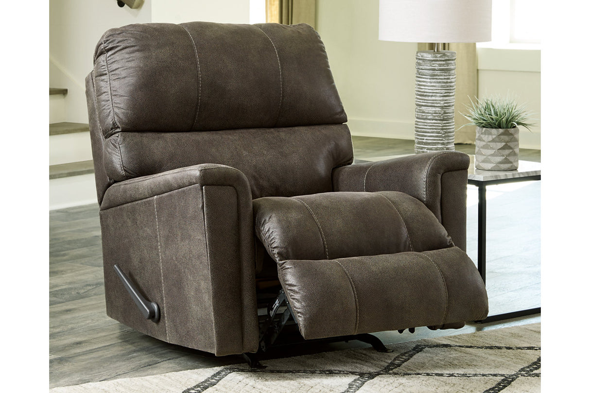 Navi Smoke Recliner from Ashley Furniture - Luna Furniture