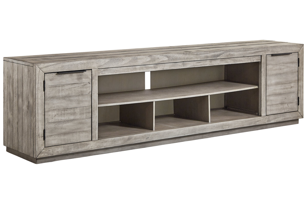 Naydell Gray 92" TV Stand from Ashley - Luna Furniture