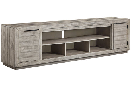 Naydell Gray 92" TV Stand from Ashley - Luna Furniture