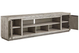 Naydell Gray 92" TV Stand from Ashley - Luna Furniture