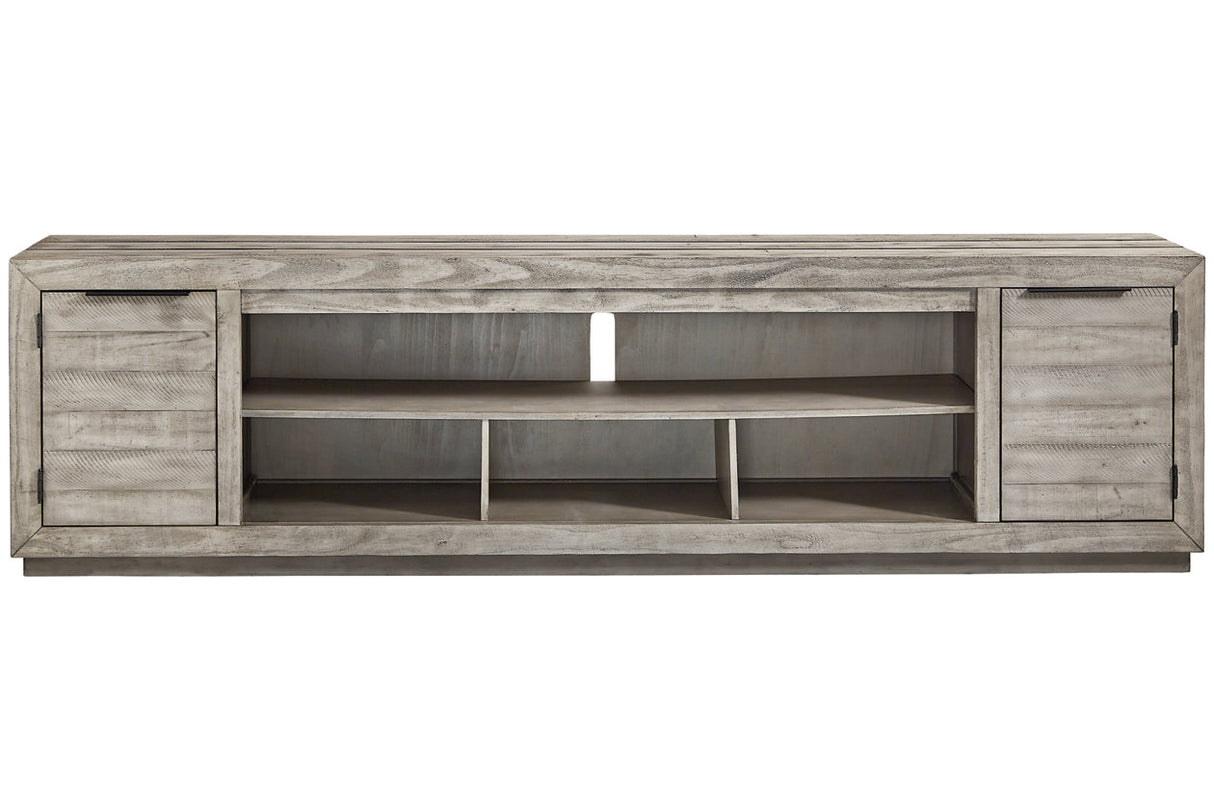 Naydell Gray 92" TV Stand from Ashley - Luna Furniture