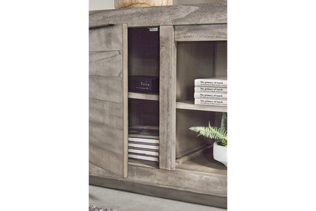 Naydell Gray 92" TV Stand from Ashley - Luna Furniture