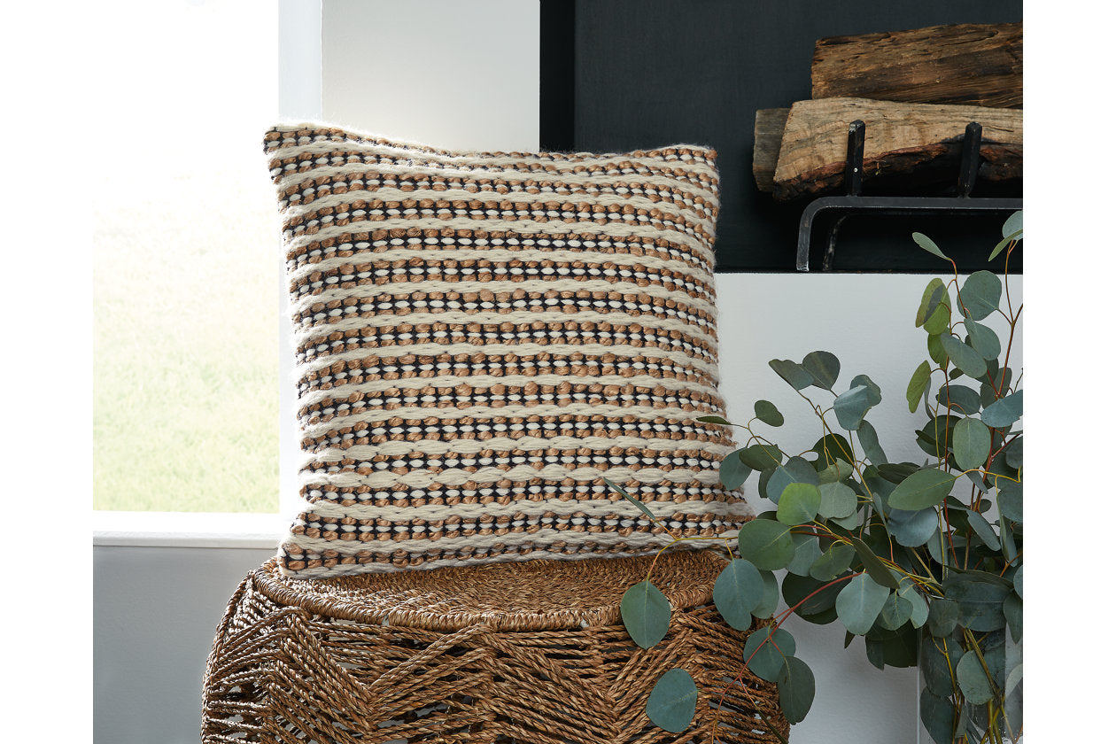 Nealington Brown/Black/White Pillow from Ashley - Luna Furniture