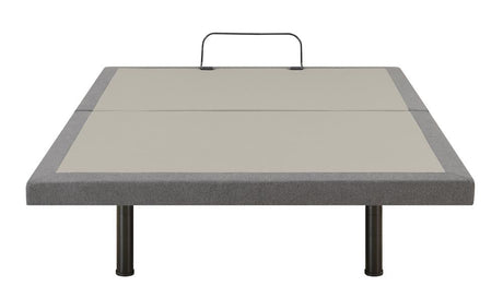 Negan Gray and Black Eastern King Adjustable Bed Base from Coaster - Luna Furniture
