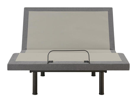 Negan Gray and Black Twin XL Adjustable Bed Base from Coaster - Luna Furniture
