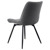 Neil Concrete and Gray 5-Piece Round Dining Set from Coaster - Luna Furniture