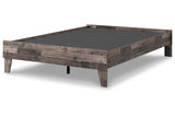 Neilsville Multi Gray Full Platform Base Bed from Ashley - Luna Furniture