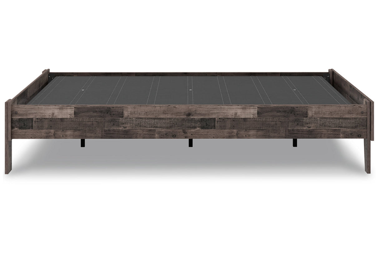 Neilsville Multi Gray Full Platform Base Bed from Ashley - Luna Furniture
