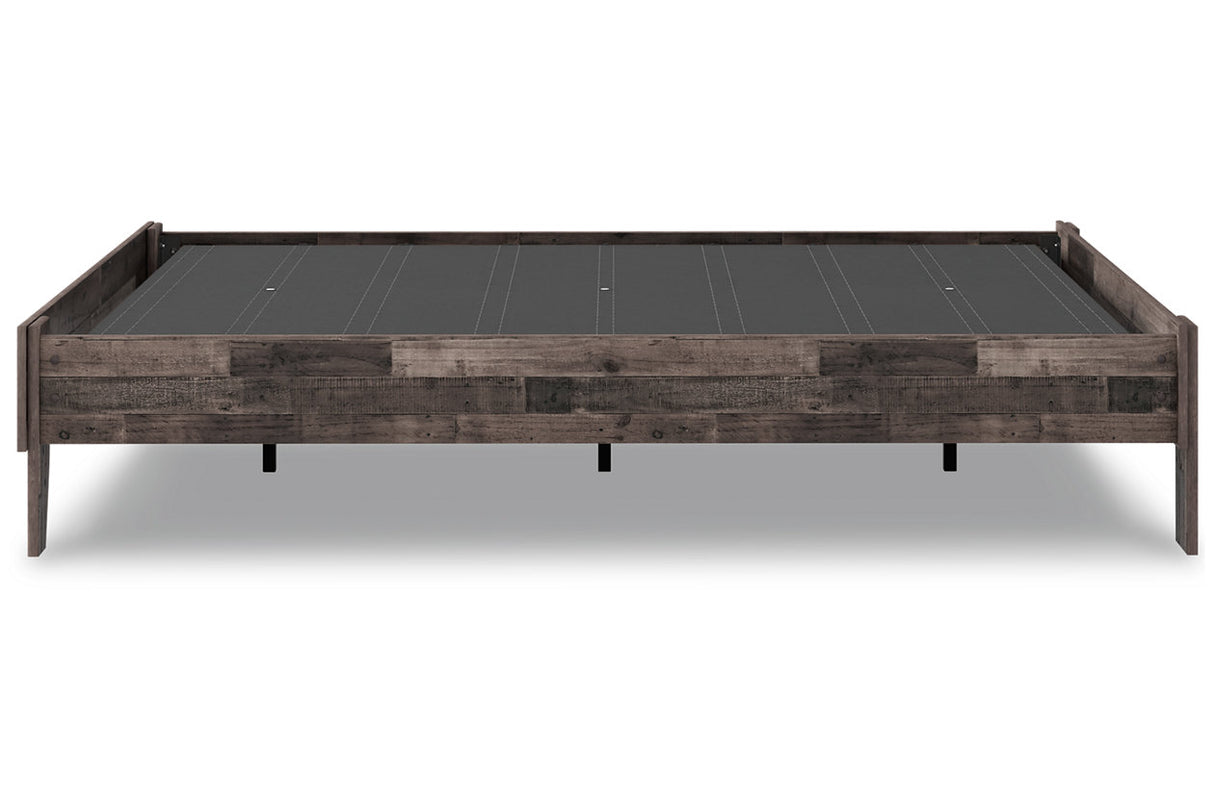 Neilsville Multi Gray Full Platform Base Bed from Ashley - Luna Furniture