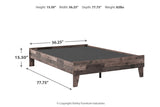 Neilsville Multi Gray Full Platform Base Bed from Ashley - Luna Furniture
