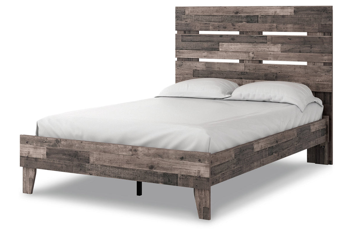Neilsville Multi Gray Full Platform Bed from Ashley - Luna Furniture