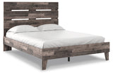 Neilsville Multi Gray Queen Platform Bed from Ashley - Luna Furniture