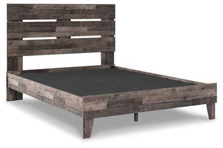 Neilsville Multi Gray Platform Bedroom Set from Ashley - Luna Furniture
