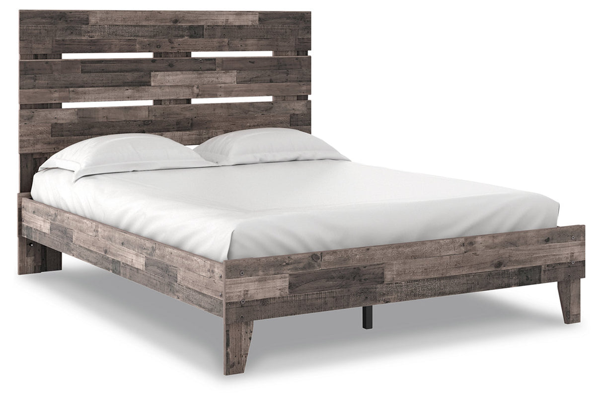Neilsville Multi Gray Queen Platform Bed from Ashley - Luna Furniture