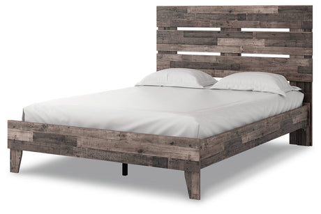 Neilsville Multi Gray Queen Platform Bed from Ashley - Luna Furniture