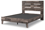 Neilsville Multi Gray Queen Platform Bed from Ashley - Luna Furniture