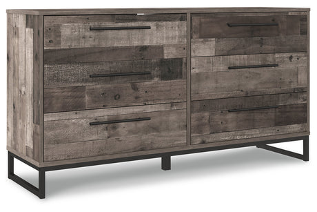 Neilsville Multi Gray Platform Bedroom Set from Ashley - Luna Furniture