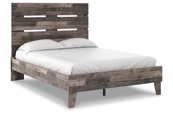 Neilsville Multi Gray Full Platform Bed