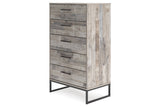 Neilsville Whitewash Chest of Drawers from Ashley - Luna Furniture