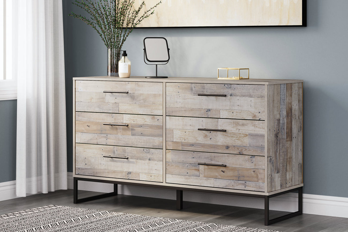 grey white washed dresser FOA Sable 2-Piece 6-Drawer Wood Dresser and Mirror Set in Washed White