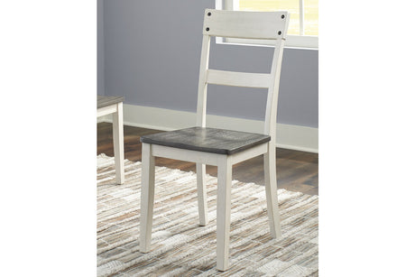 Nelling Two-tone Dining Chair, Set of 2 from Ashley - Luna Furniture