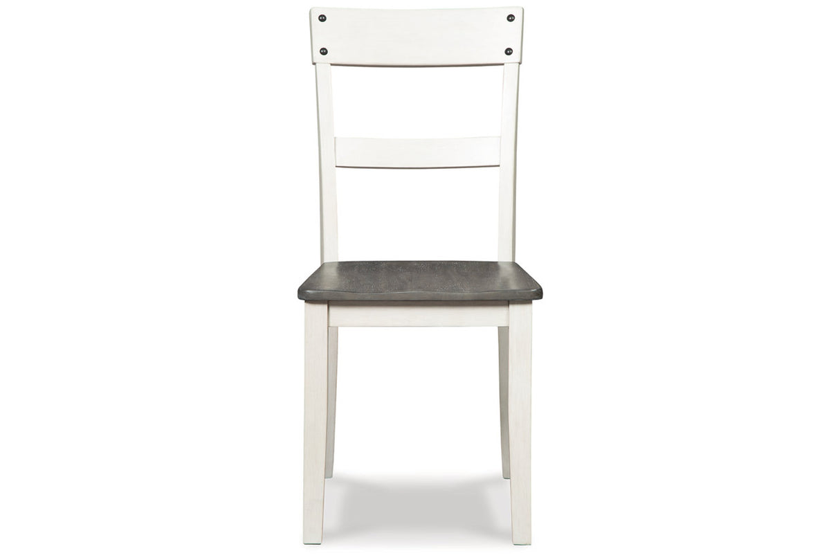 Nelling Two-tone Dining Chair, Set of 2 from Ashley - Luna Furniture