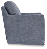 Nenana Next-Gen Nuvella Denim Swivel Glider Accent Chair from Ashley - Luna Furniture