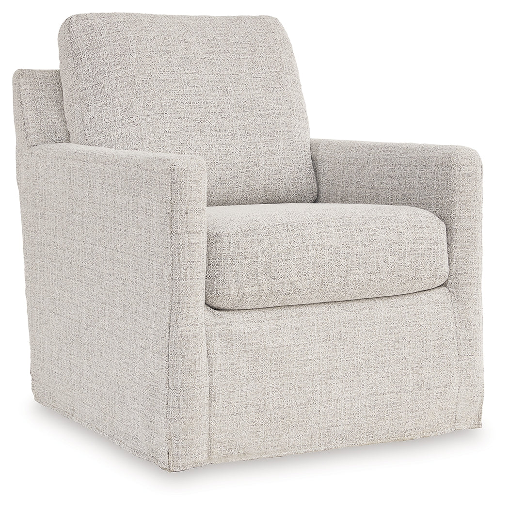 Nenana Next-Gen Nuvella Stone Swivel Glider Accent Chair from Ashley - Luna Furniture
