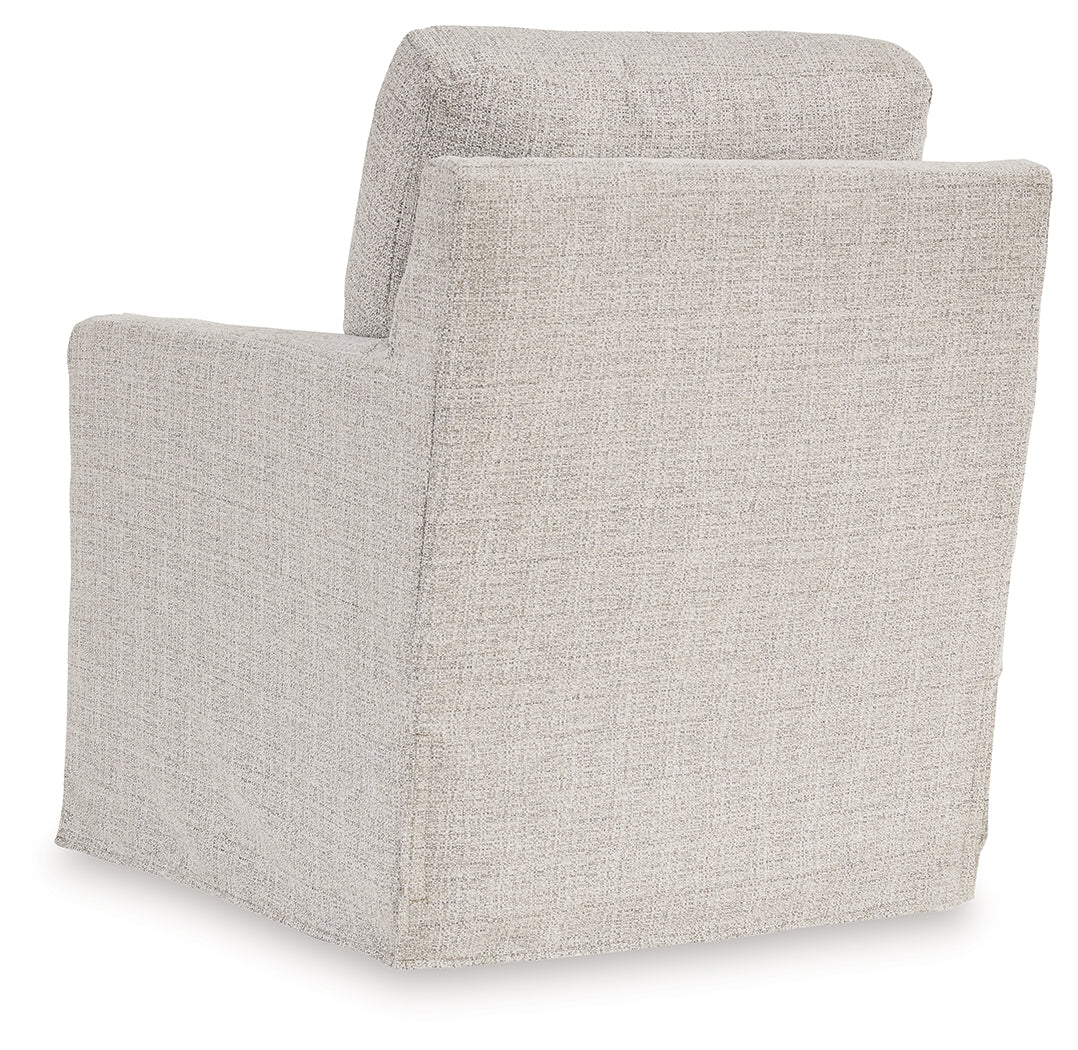 Nenana Next-Gen Nuvella Stone Swivel Glider Accent Chair from Ashley - Luna Furniture