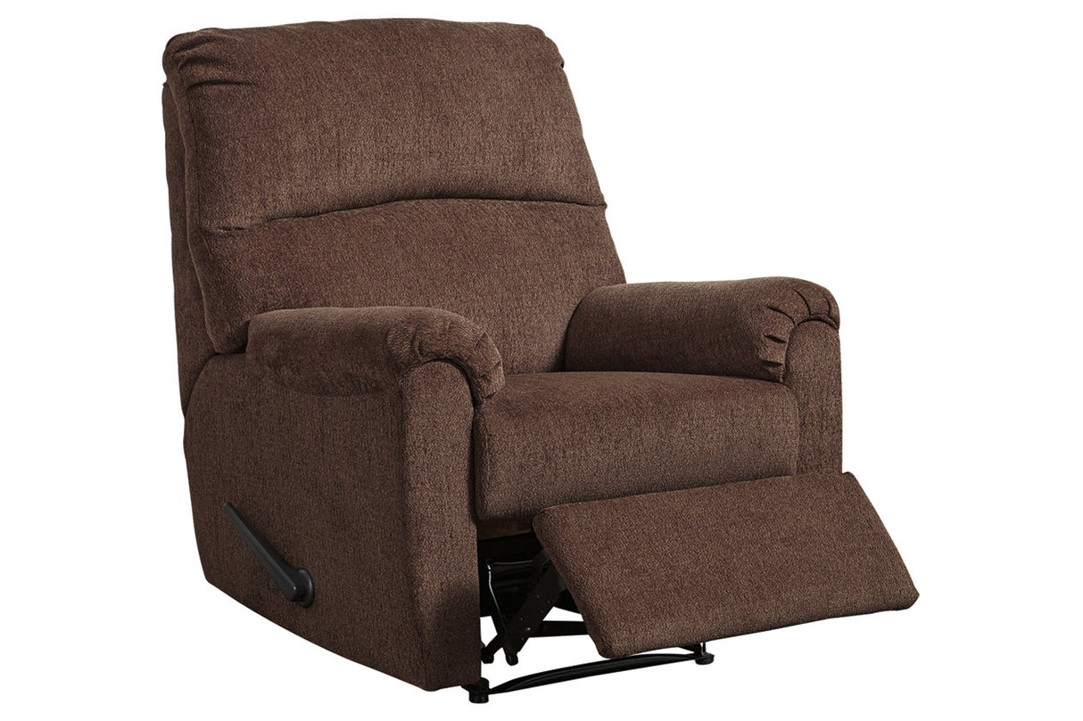 Nerviano Chocolate Recliner from Ashley - Luna Furniture