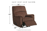 Nerviano Chocolate Recliner from Ashley - Luna Furniture