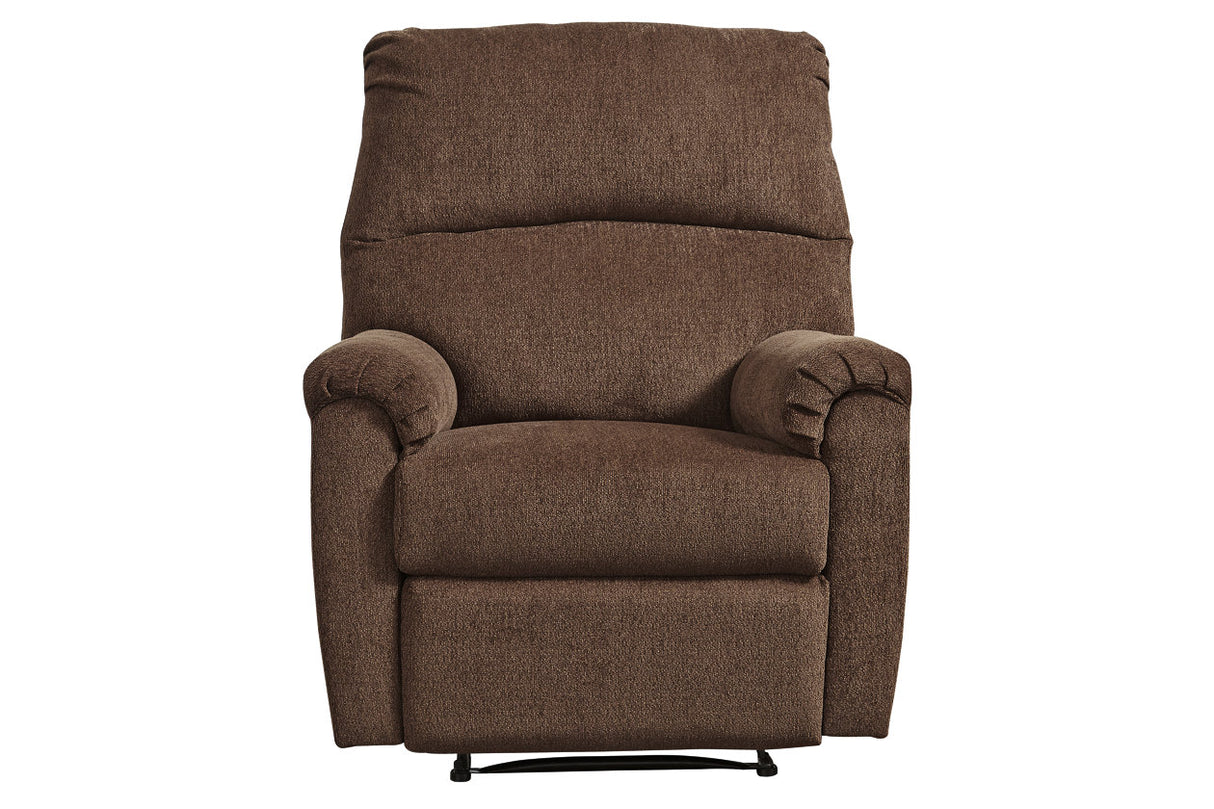 Nerviano Chocolate Recliner from Ashley - Luna Furniture