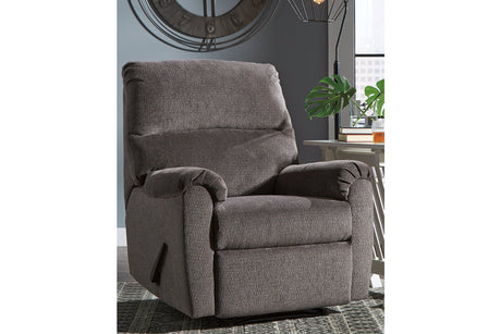 Nerviano Gray Recliner from Ashley Furniture - Luna Furniture