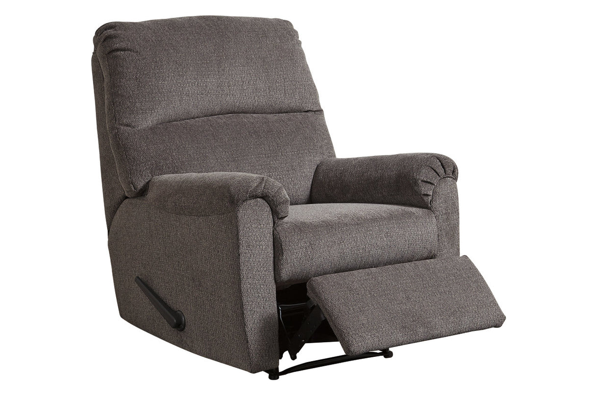 Nerviano Gray Recliner from Ashley Furniture - Luna Furniture