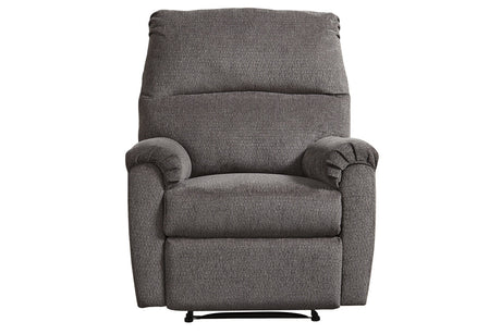 Nerviano Gray Recliner from Ashley Furniture - Luna Furniture