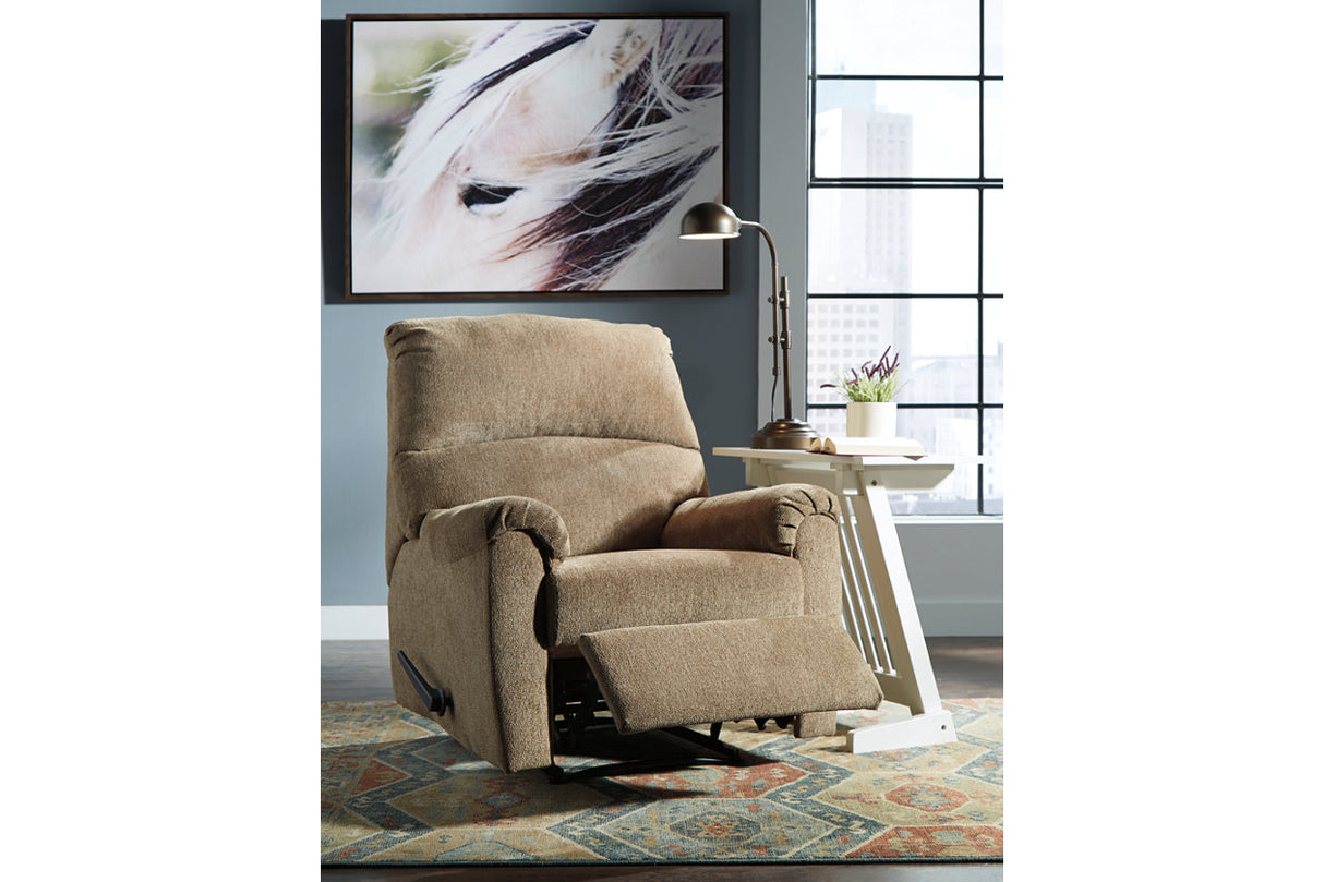 Nerviano Mocha Recliner from Ashley Furniture - Luna Furniture
