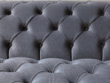 Neva Gray Velvet Double Chaise Sectional from Nova Furniture - Luna Furniture