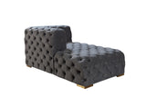 Neva Gray Velvet Double Chaise Sectional from Nova Furniture - Luna Furniture