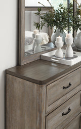 Newell Light Brown Mirror (Mirror Only) from Homelegance - Luna Furniture